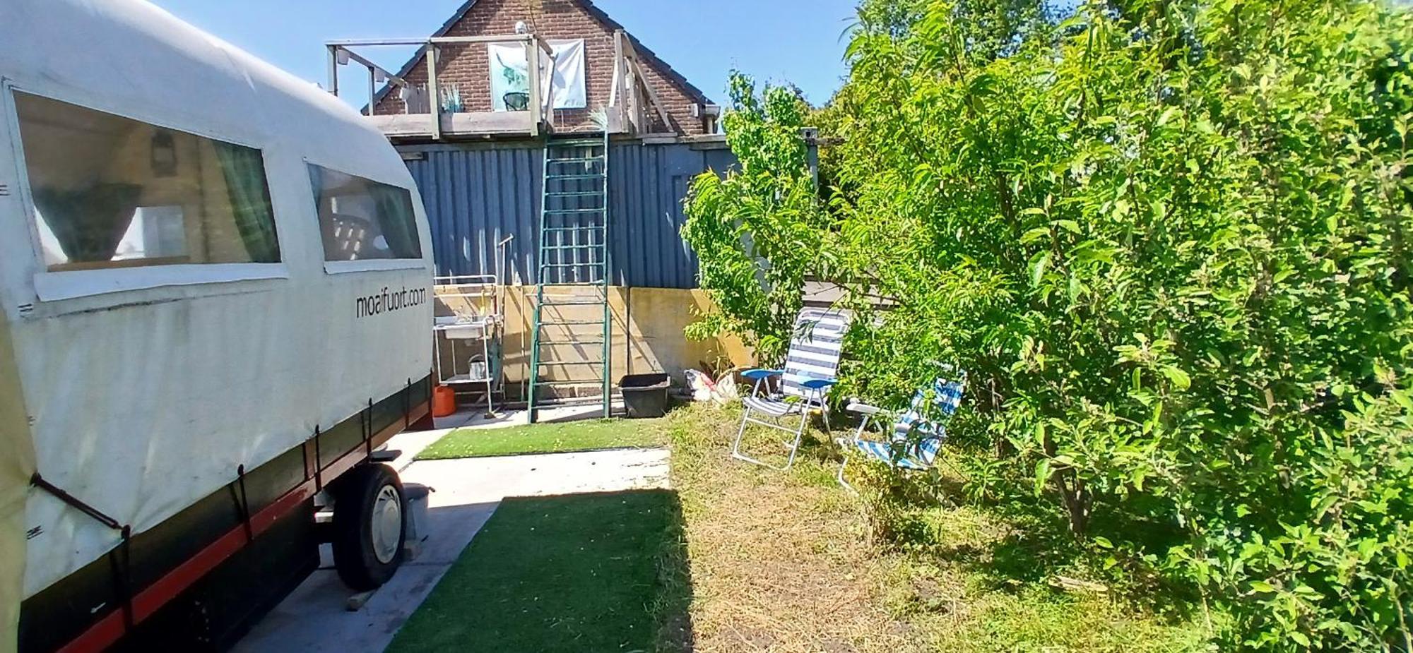 De Huifkar, Trekkershut Bij Sneek Hotel Hommerts Luaran gambar